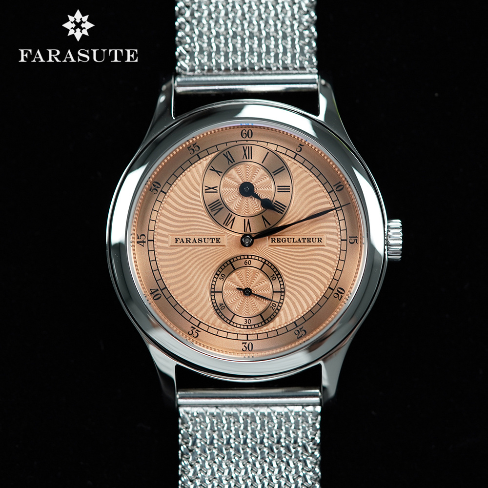 Luxury Watch Repair - นาฬิกาข้อมือ FARASUTE สไตล์เรโทร สำหรับผู้ชาย รุ่นคลาสสิก กลไกไขลาน