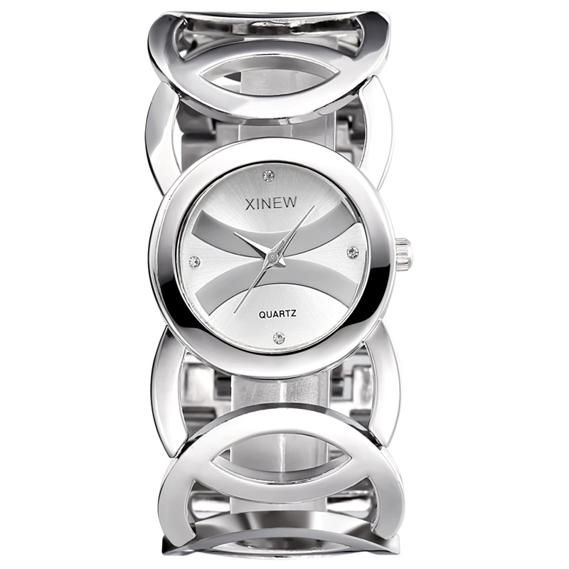 Luxury Watch Green - Luxury ยี่ห้อ Lady Gold นาฬิกาสแตนเลสสตีล Magic