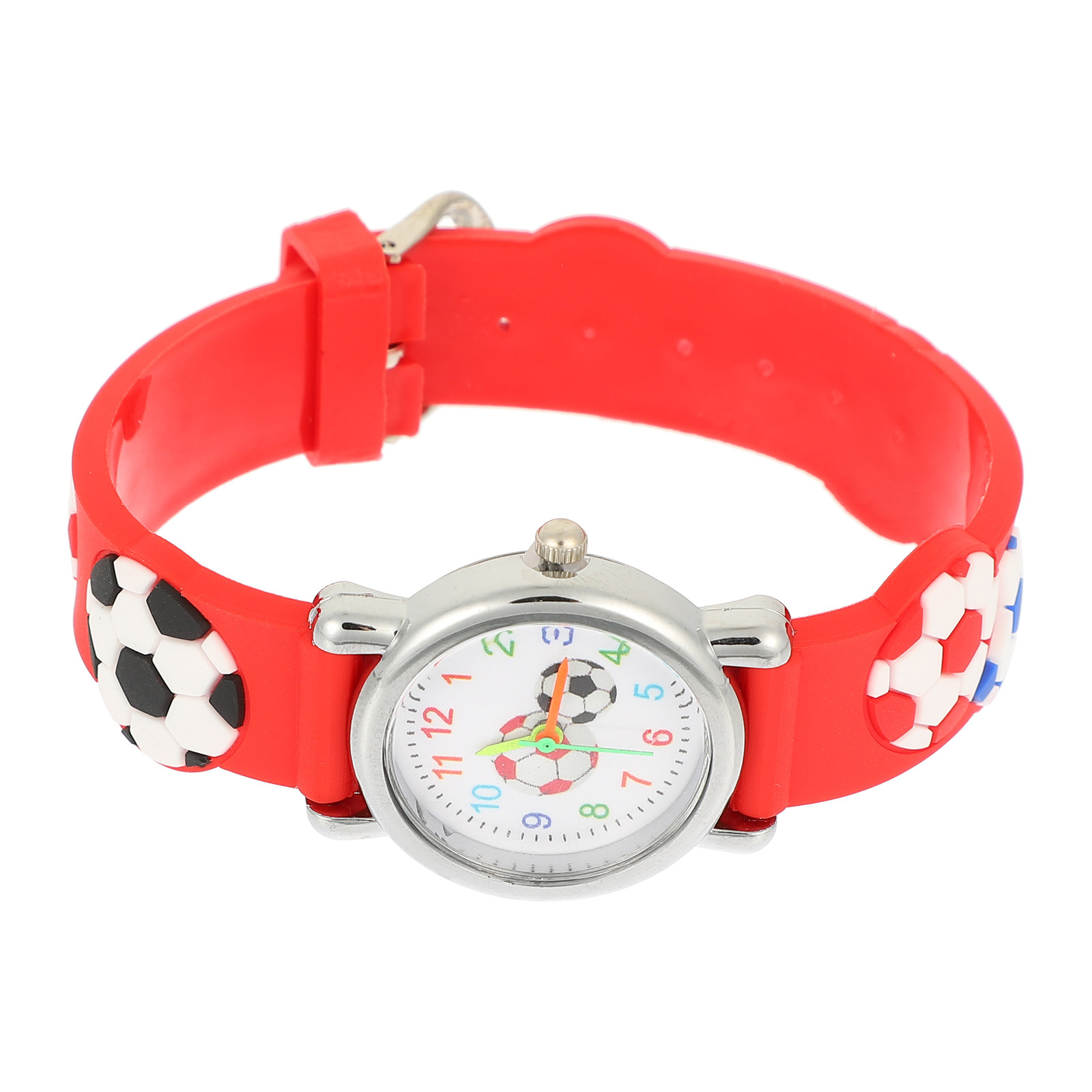 Luxury Watch Kids - นาฬิกาข้อมือเด็กทรงลูกฟุตบอล 3D ทนทาน สำหรับเด็กผู้ชายที่ชื่นชอบกีฬา ดีไซน์การ์ตูนเท่ห์ ทนทาน
