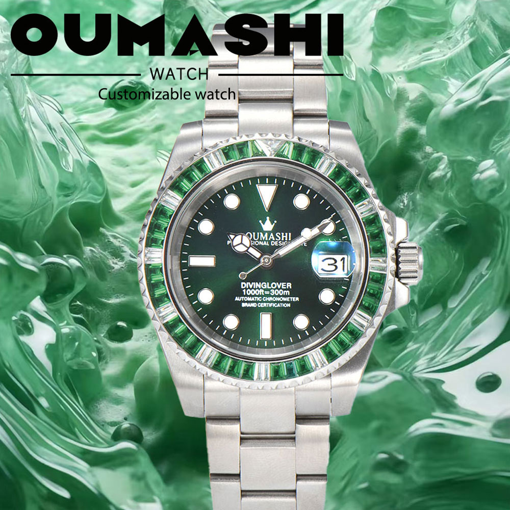 Luxury Watch And Bracelet - 40 มม. นาฬิกาดำน้ำสุดหรูสำหรับผู้ชาย NH35 กลไกนาฬิกา กระจกแซฟไฟร์