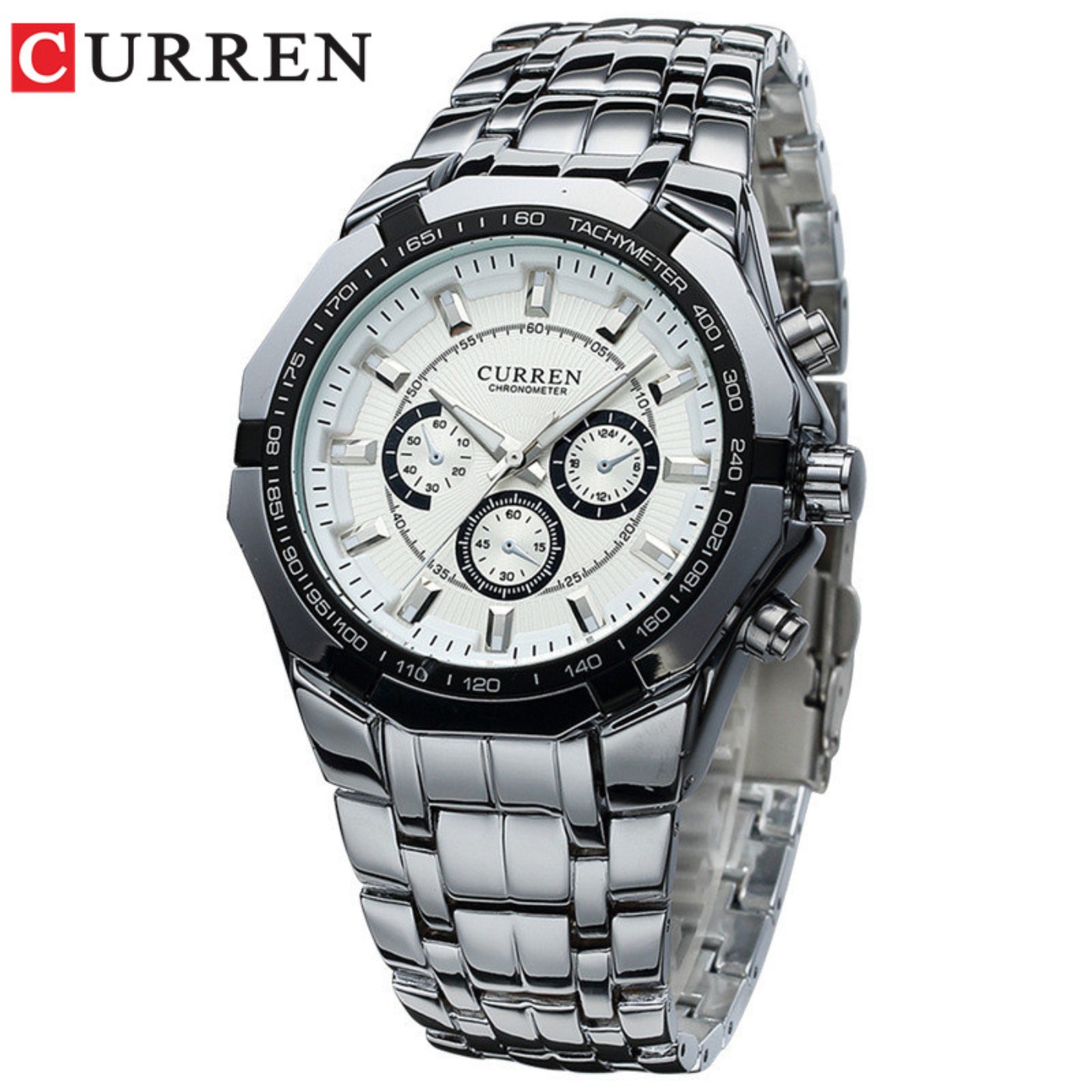 Luxury Watch Manufacturers - CURREN ผู้ชายแบรนด์หรูทหารกีฬาบุรุษนาฬิกาเหล็กควอตซ์นาฬิกาผู้ชายนาฬิกากันน้ำธุรกิจนาฬิกาเรลิโอ มาสคูลิโน