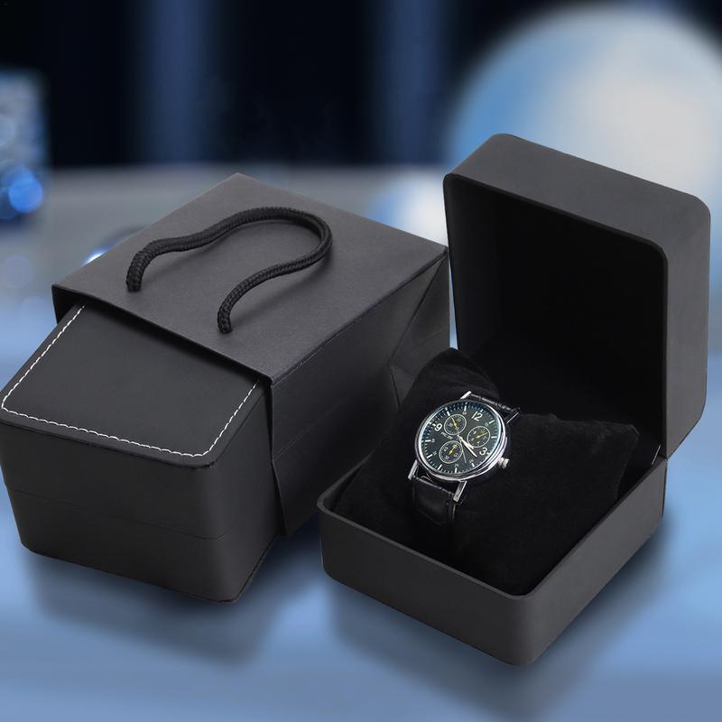 Luxury Watch Case Travel - หรูหราหนังนาฬิกากล่องเก็บกระเป๋าเดินทางนาฬิกาเดี่ยวนาฬิกาของขวัญกล่องสําหรับครบรอบวันเกิดนาฬิกาข้อมือบรรจุภัณฑ์