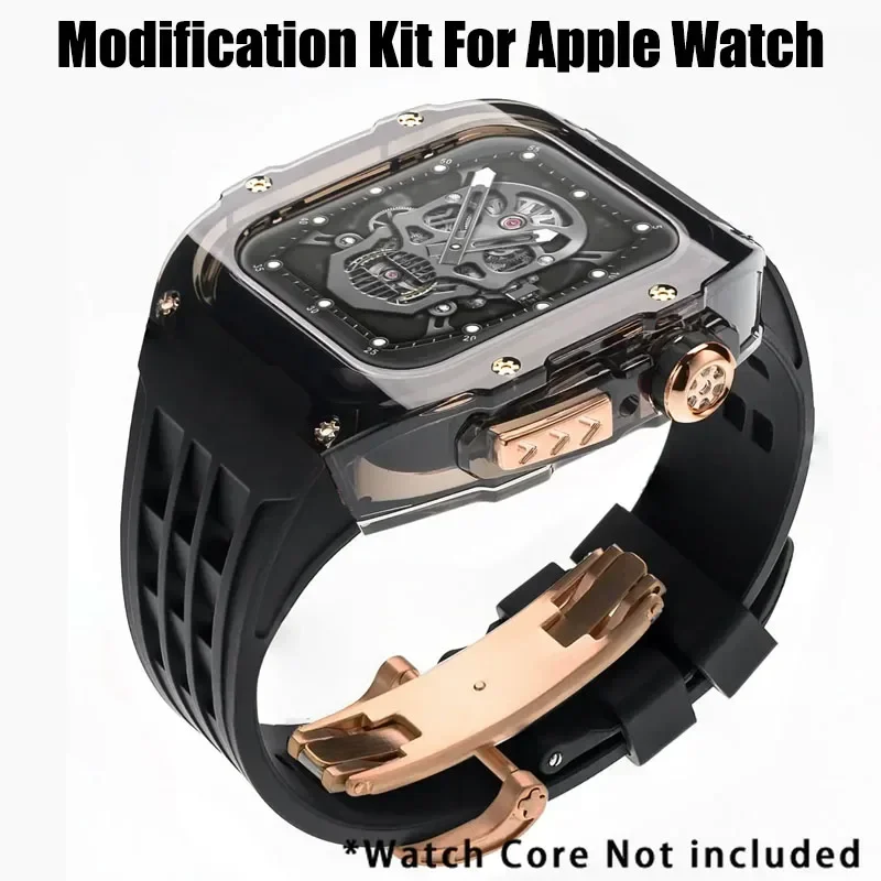 Luxury Watch Kit - ชุดดัดแปลงธารน้ำแข็งสุดหรูสำหรับ iWatch Series 8 7 6