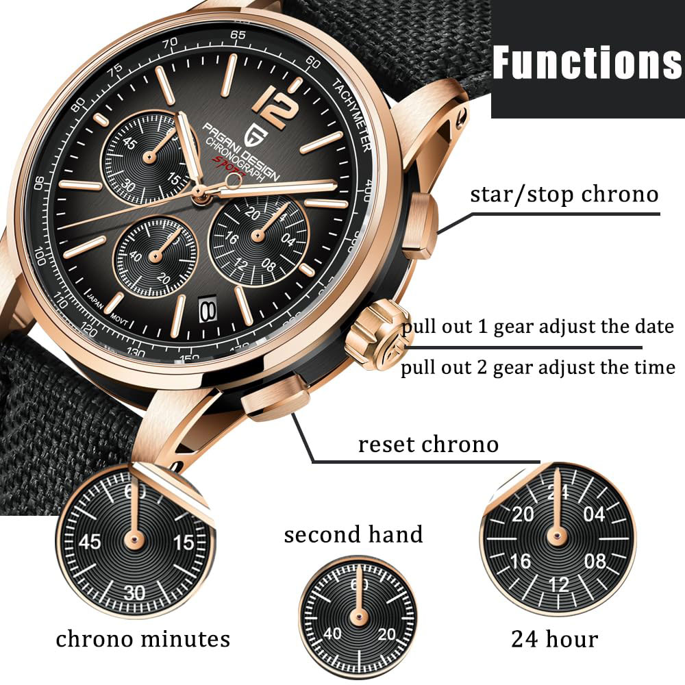 Luxury Watch Manufacturers - นาฬิกาข้อมือผู้ชาย PAGANI DESIGN รุ่นใหม่ ขนาด 41