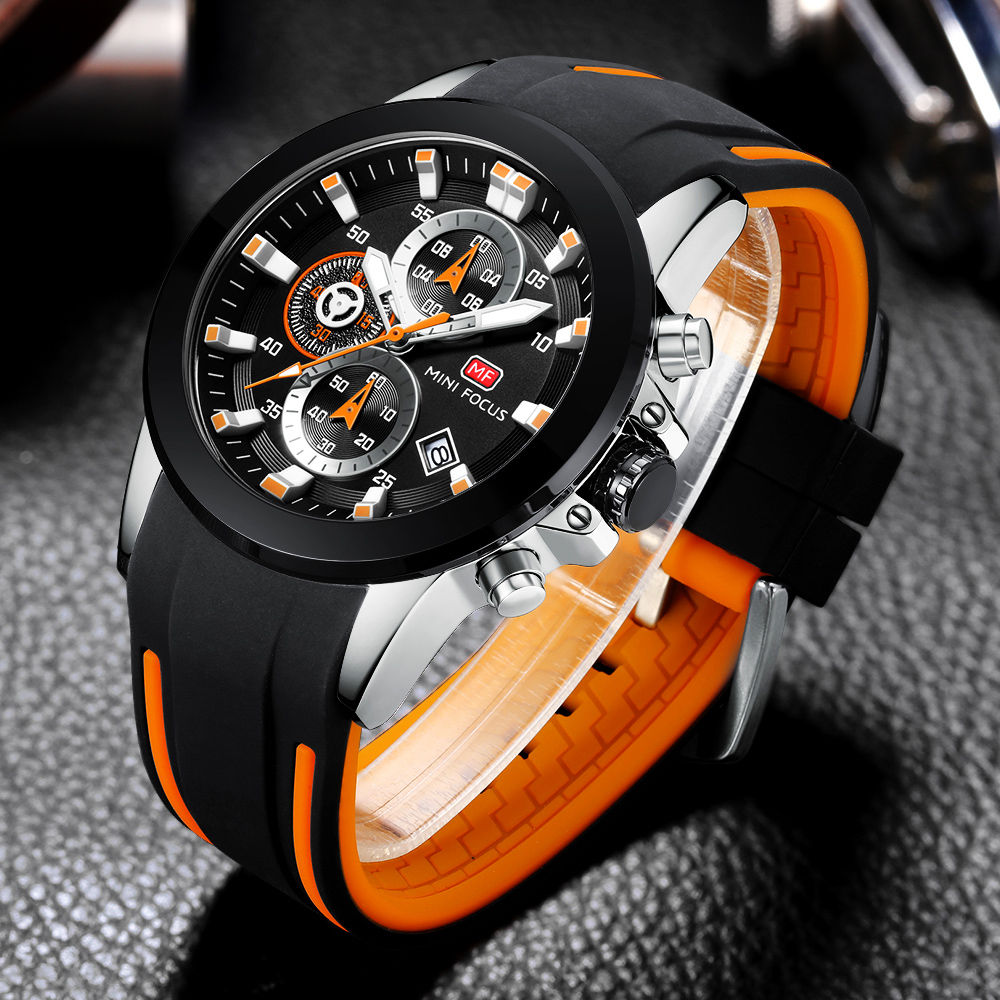 Luxury Watch Manufacturers - มินิโฟกัสนาฬิกาผู้ชายแบรนด์หรูชั้นนำกันน้ำนาฬิกากีฬาโครโนกราฟควอตซ์ทหาร relogio masculino ของแท้
