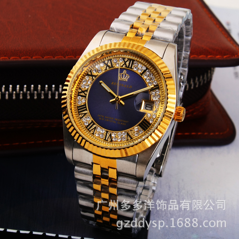 Luxury Watch Manufacturers - 2016 Luxury HK REGINALD ยี่ห้อนาฬิกาข้อมือ Golden