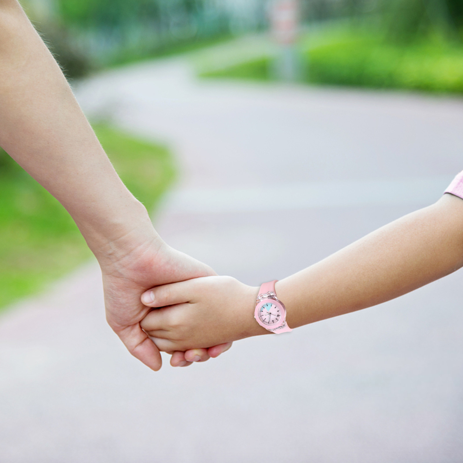 Luxury Watch Kids - นาฬิกาเด็กลายการ์ตูนกระต่าย สายซิลิโคนเรืองแสง ปรับได้ สวมใส่สบาย นาฬิกาเรืองแสงสำหรับเด็ก