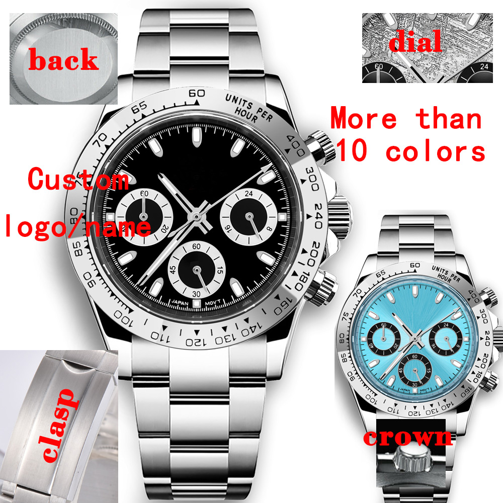 Luxury Watch And Bracelet - นาฬิกาควอตซ์ผู้ชายขนาด 39 มม. รุ่นสั่งทำพิเศษ หรูหรา โครโนกราฟ