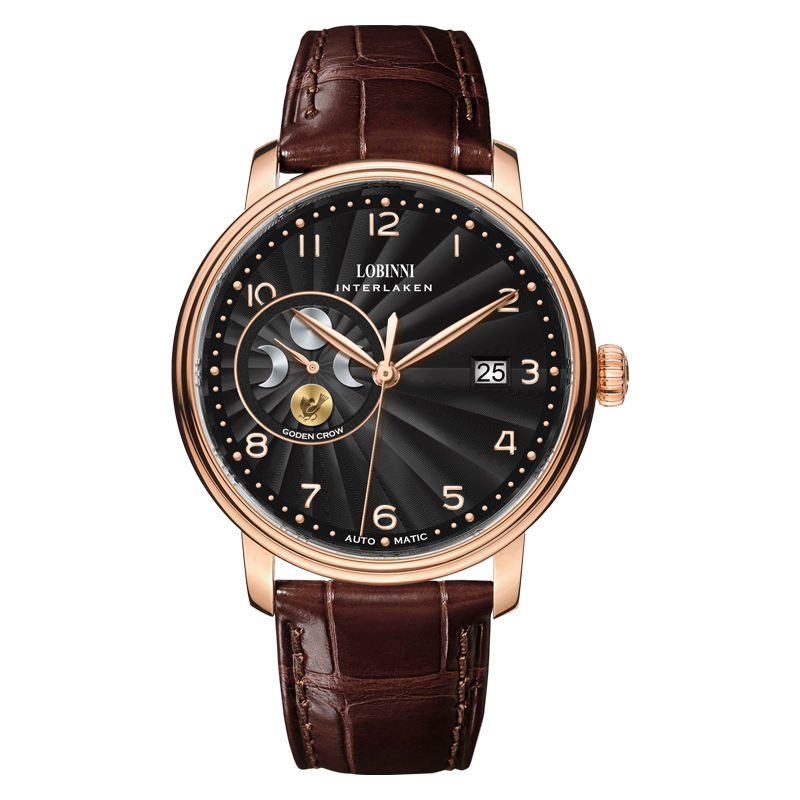 Luxury Watch German - LOBINNI ผู้ชายแซฟไฟร์ญี่ปุ่น MIYOTA นาฬิกากลไกอัตโนมัติหรูหราแบรนด์สวิตเซอร์แลนด์ 50M สายหนังกันน้ำ