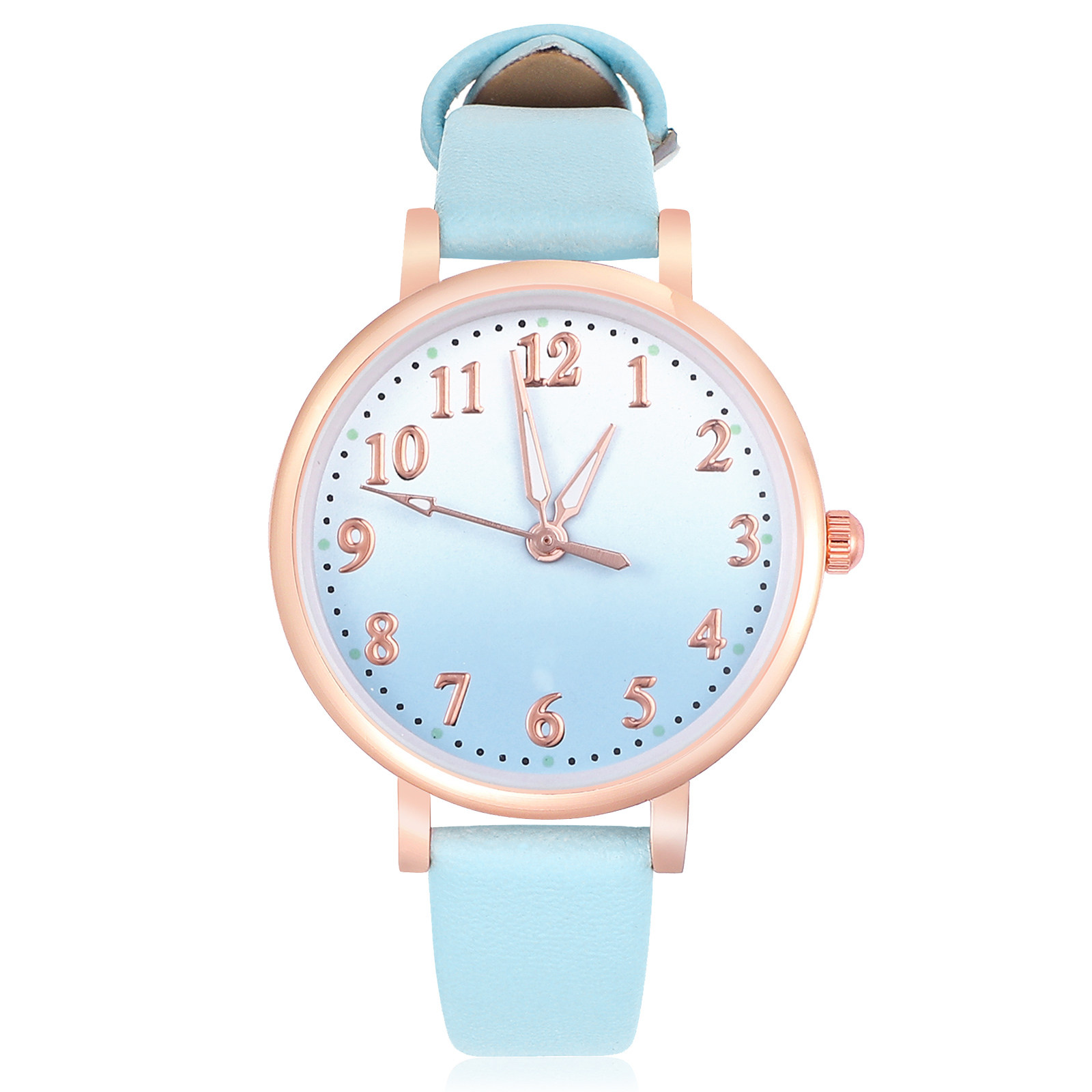 Luxury Watch Kids - นาฬิกาข้อมือเรืองแสงสำหรับเด็ก สาย PU ดีไซน์ทันสมัย นาฬิกาควอตซ์แบบอนาล็อกสำหรับเด็กผู้หญิง เหมาะสำหรับใช้ในชีวิตประจำวัน