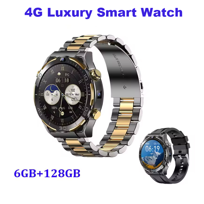 Luxury Watch German - สมาร์ทวอทช์ 4G LTE รุ่นใหม่สำหรับผู้ชาย หน้าจอ AMOLED