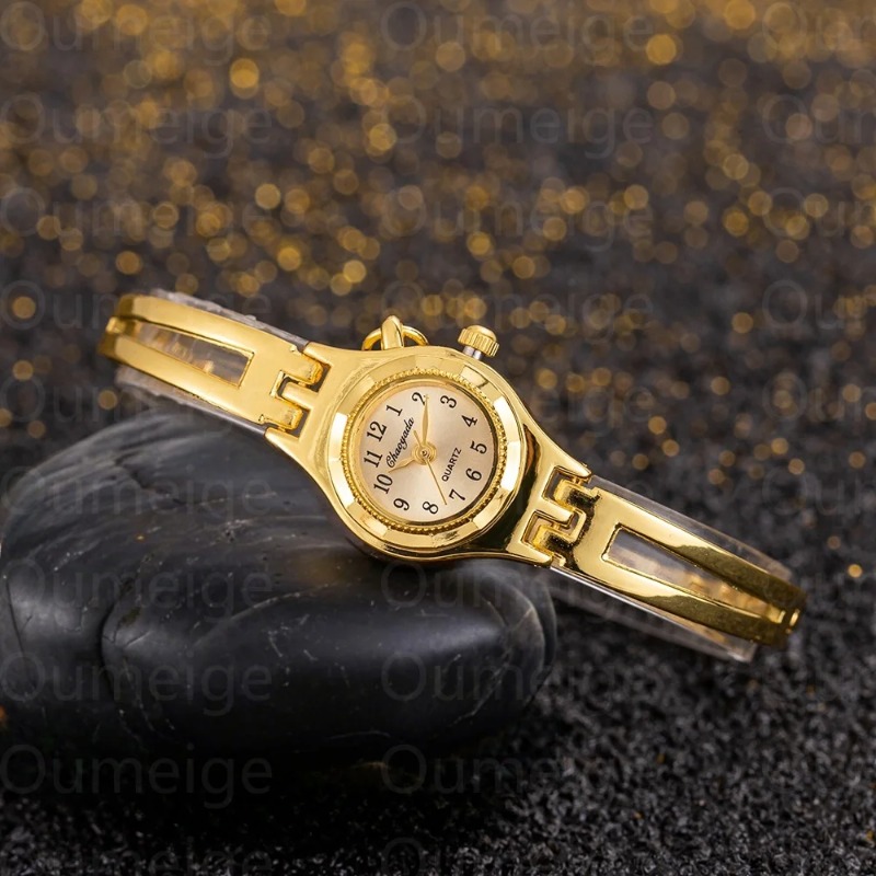 นาฬิกาข้อมือผู้หญิงสีทอง สายโล - Luxury Watch Vintage บทวิจารณ์และราคา