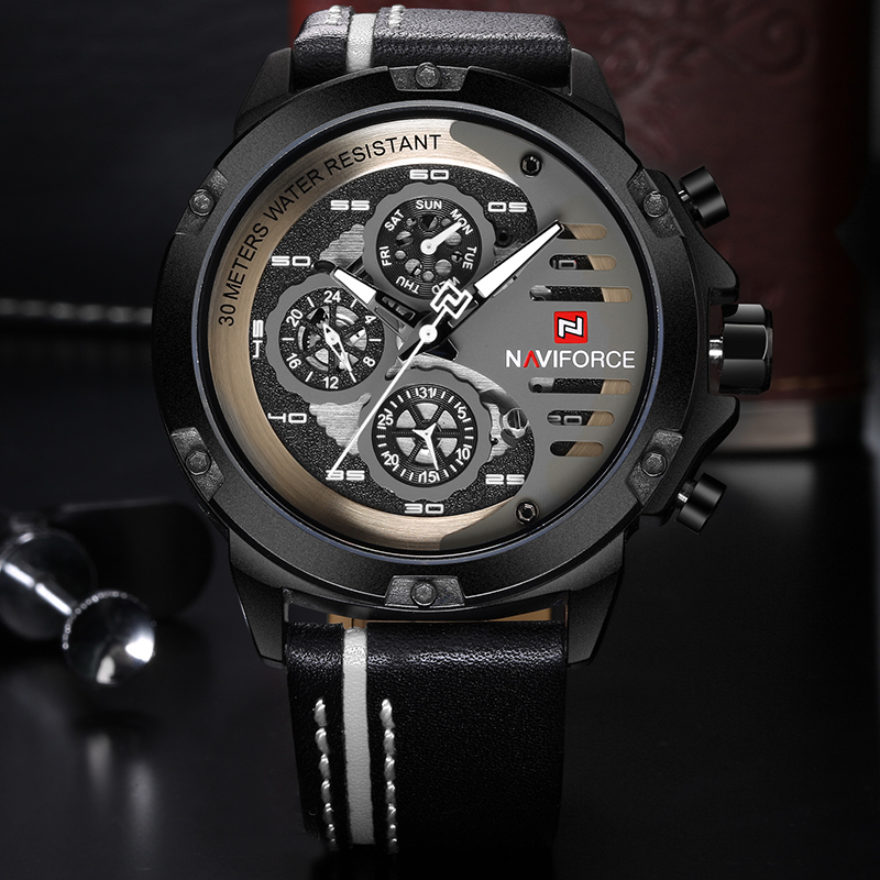 New NAVIFORCE Men's Creative ก - Field Watch Military บทวิจารณ์และราคา