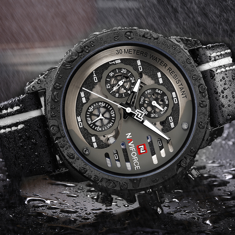 New NAVIFORCE Men's Creative ก - Field Watch Military บทวิจารณ์และราคา