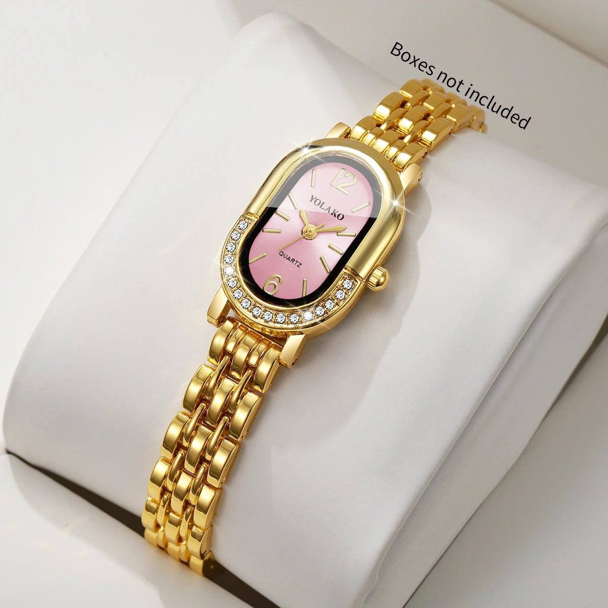 หรูหราไรน์สโตนนาฬิกาผู้หญิงควอ - Luxury Watch Case Travel บทวิจารณ์และราคา
