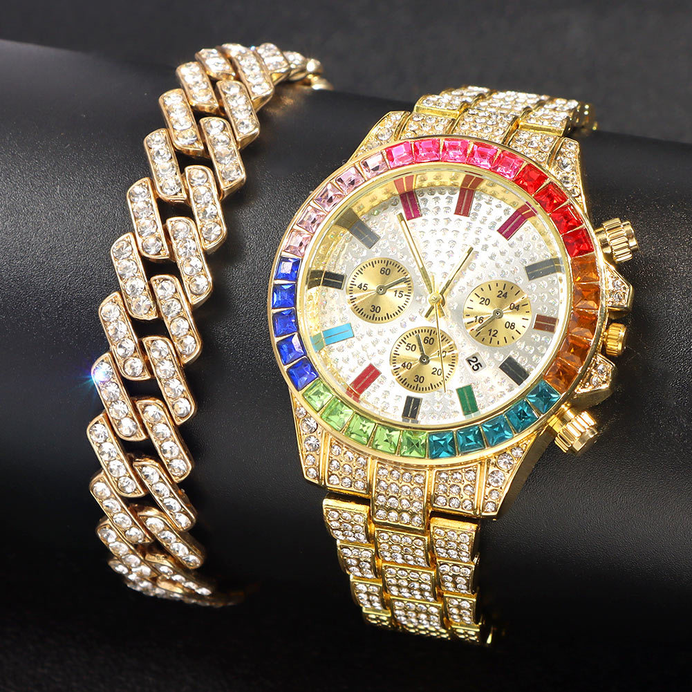 แฟชั่น Hiphop ผู้หญิงควอตซ์นาฬ - Luxury Watch Kit บทวิจารณ์และราคา