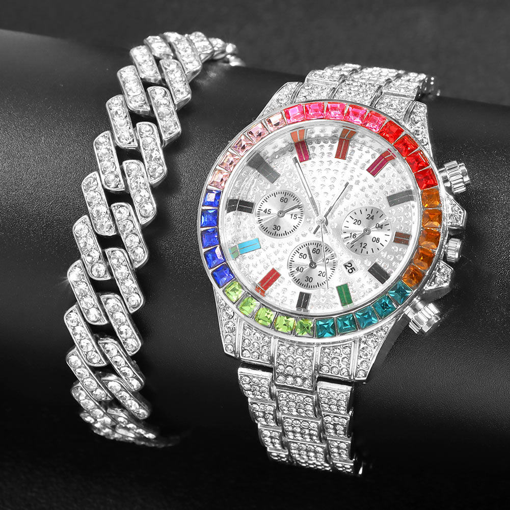 แฟชั่น Hiphop ผู้หญิงควอตซ์นาฬ - Luxury Watch Kit บทวิจารณ์และราคา