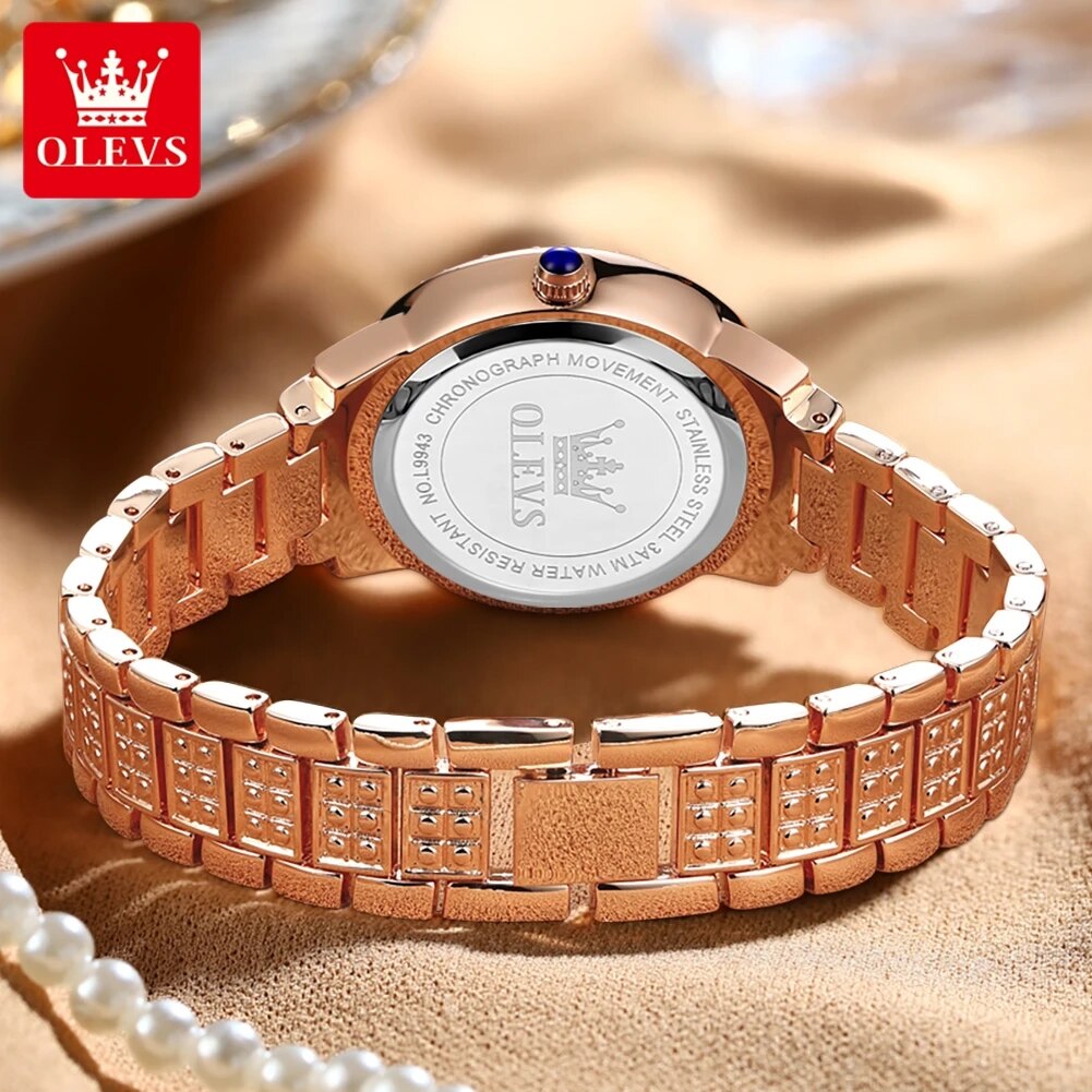 OLEVS 9943นาฬิกาควอทซ์เพชรออริ - Luxury Watch Female บทวิจารณ์และราคา