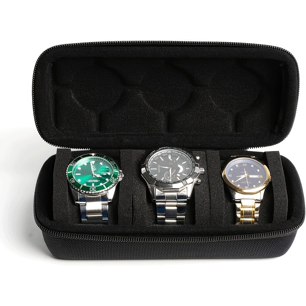 1/2 PC กล่องใส่นาฬิกา 3 ช่องสุ - Luxury Watch Case Travel บทวิจารณ์และราคา