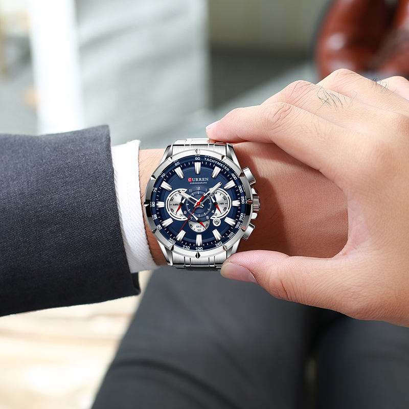 CURREN นาฬิกาข้อมือผู้ชายกันน้ - Luxury Watch Manufacturers บทวิจารณ์และราคา