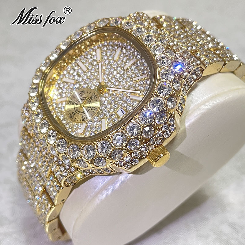 Hip Hop แบรนด์ MISSFOX แฟชั่น  - Luxury Watch Iceberg บทวิจารณ์และราคา