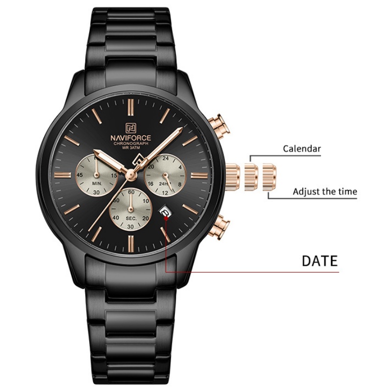 นาฬิกาข้อมือผู้ชาย NAVIFORCE ร - Luxury Watch And Bracelet บทวิจารณ์และราคา