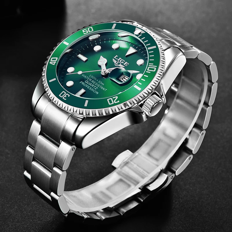 LIGE Luxury แฟชั่น Diver นาฬิก - Luxury Watch Manufacturers บทวิจารณ์และราคา