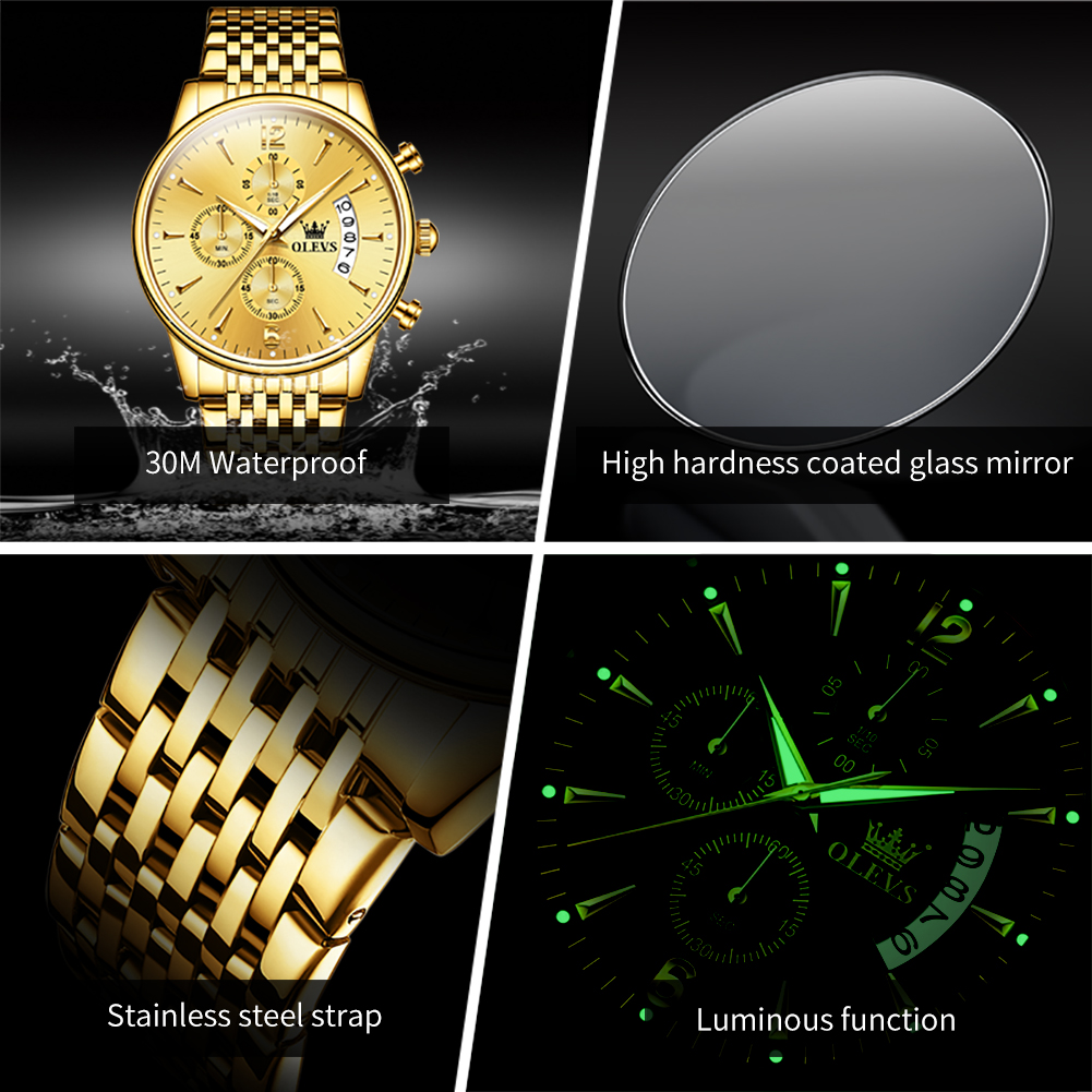 OLEVS ยี่ห้อ Luxury Gold นาฬิก - Luxury Watch Manufacturers บทวิจารณ์และราคา
