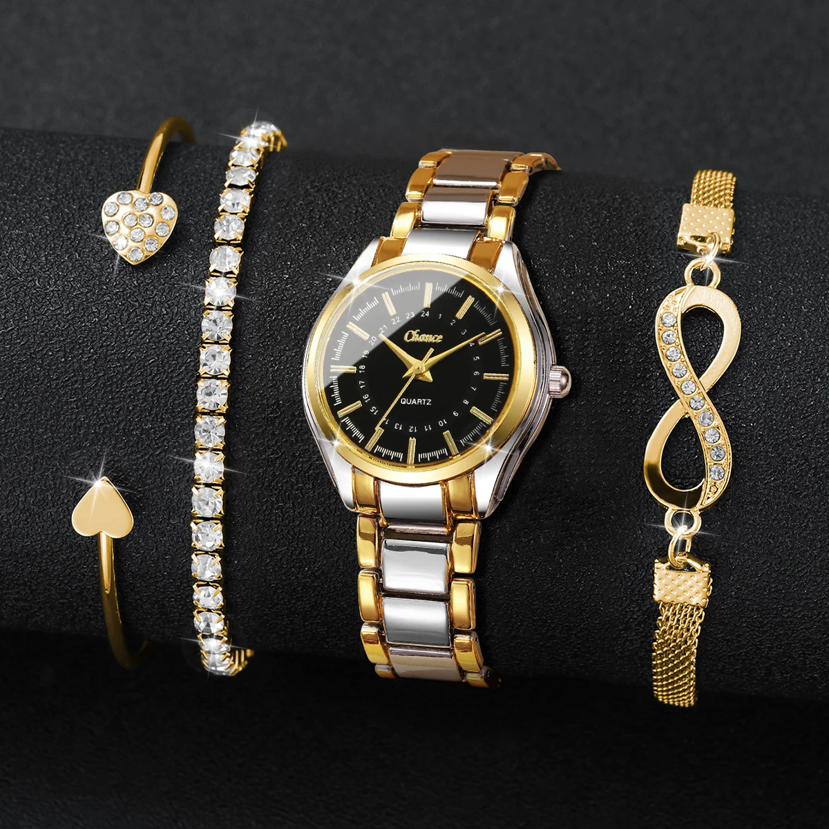 4 ชิ้น นาฬิกาข้อมือผู้หญิงสุดห - Luxury Watch Kit บทวิจารณ์และราคา