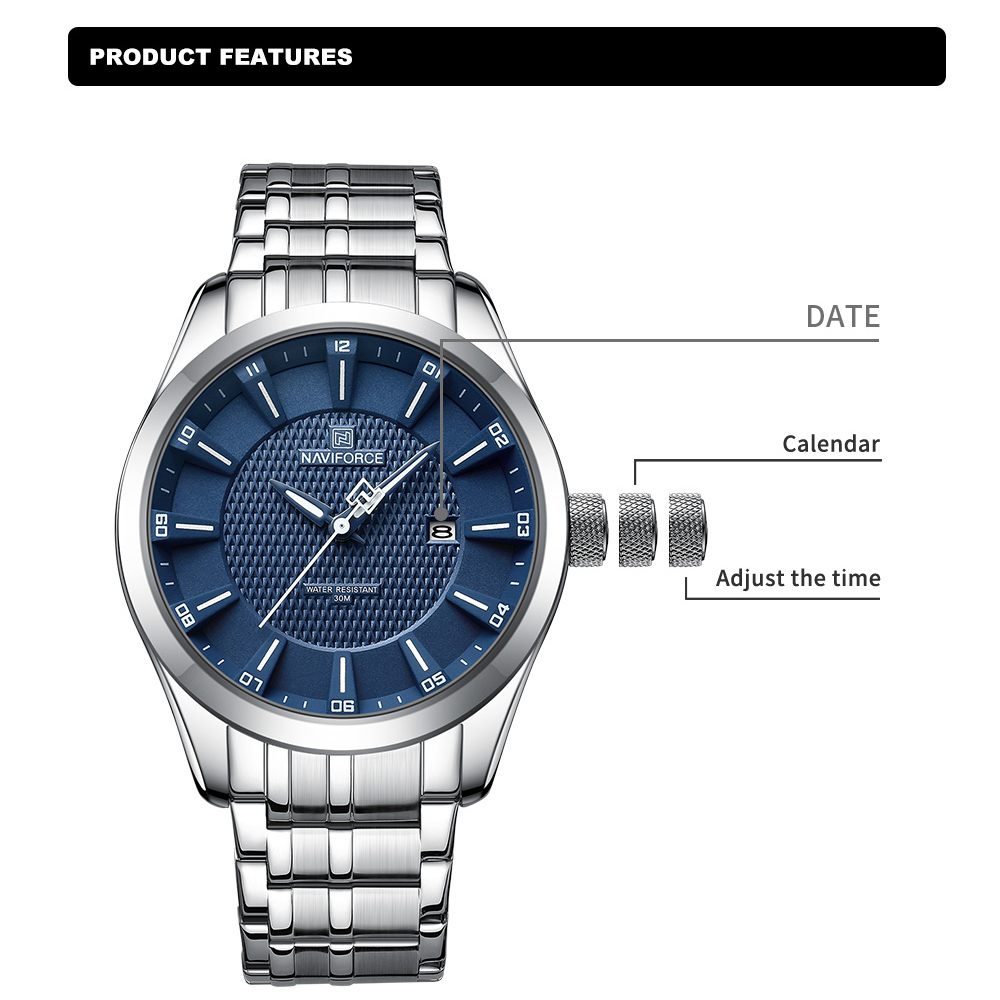 Naviforce นาฬิกาผู้ชายแบรนด์หร - Field Watch Military บทวิจารณ์และราคา