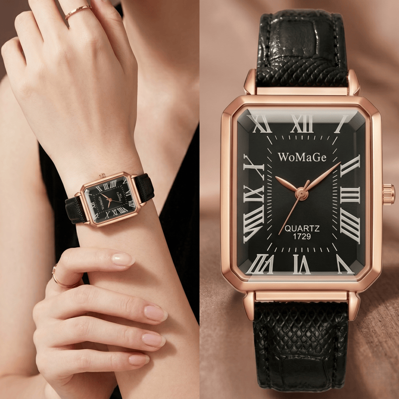 แฟชั่นนาฬิกาควอทซ์ทรงสี่เหลี่ย - Luxury Watch Female บทวิจารณ์และราคา