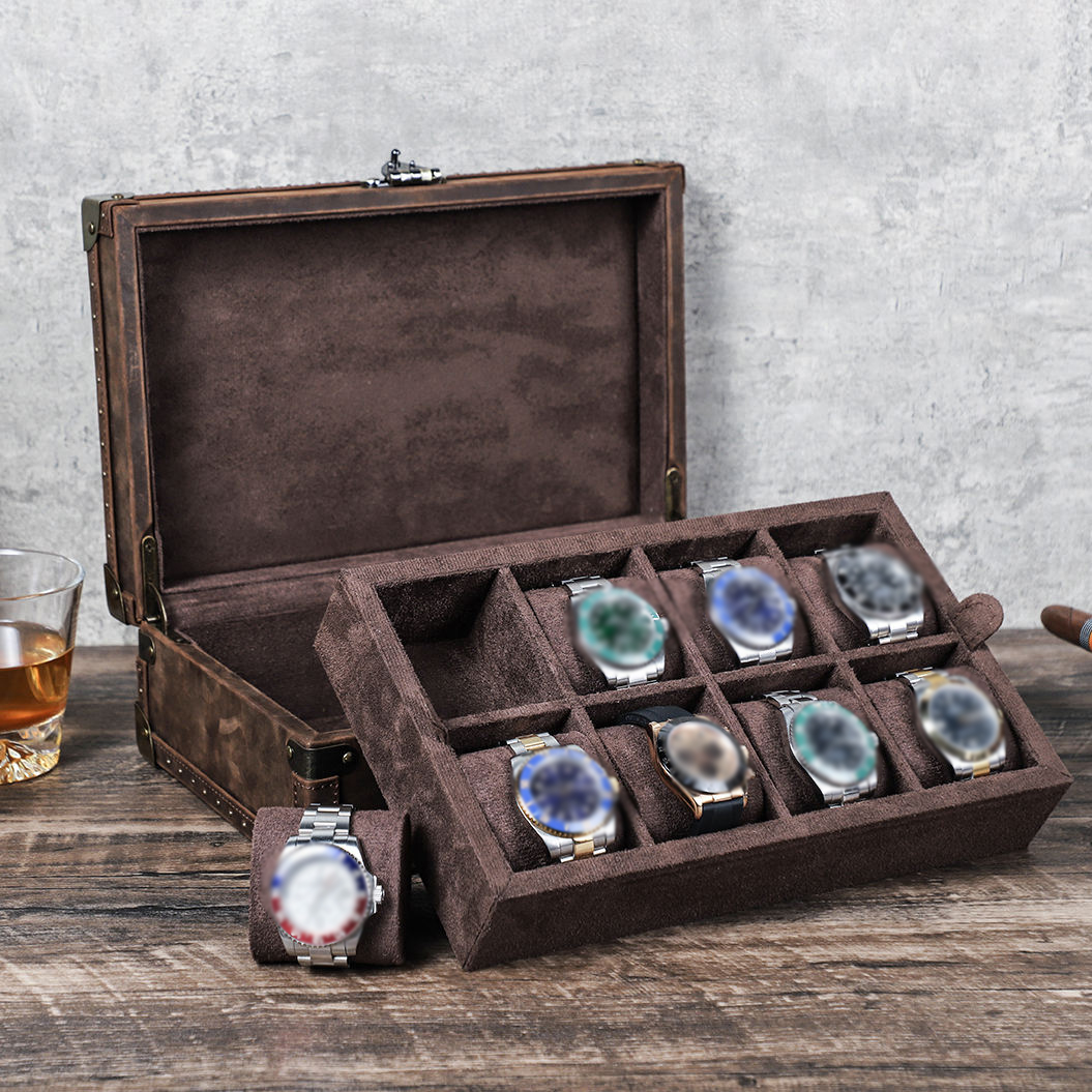 กล่องใส่เครื่องประดับหนังแท้ C - Luxury Watch Vintage บทวิจารณ์และราคา