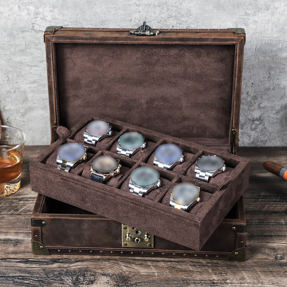 กล่องใส่เครื่องประดับหนังแท้ C - Luxury Watch Vintage บทวิจารณ์และราคา