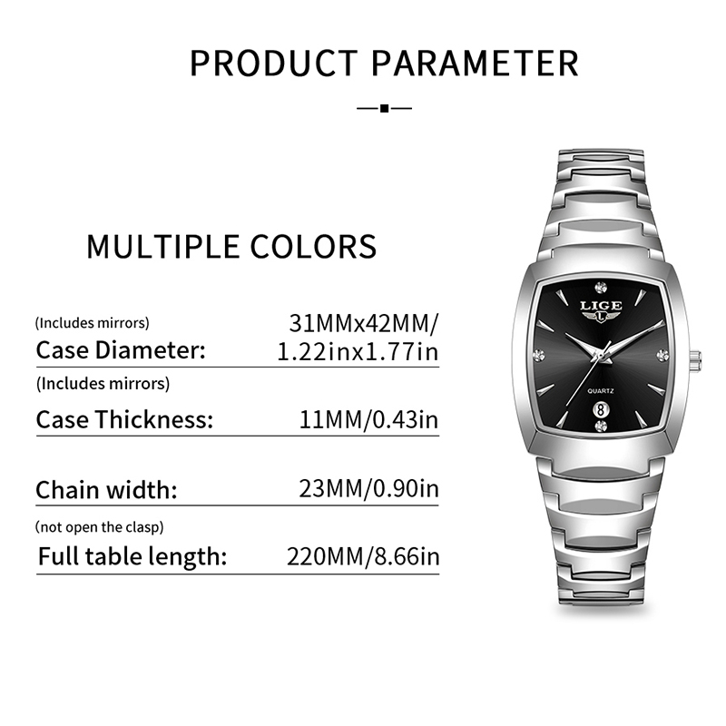 LIGE นาฬิกาผู้หญิงธุรกิจหรูหรา - Luxury Watch And Bracelet บทวิจารณ์และราคา