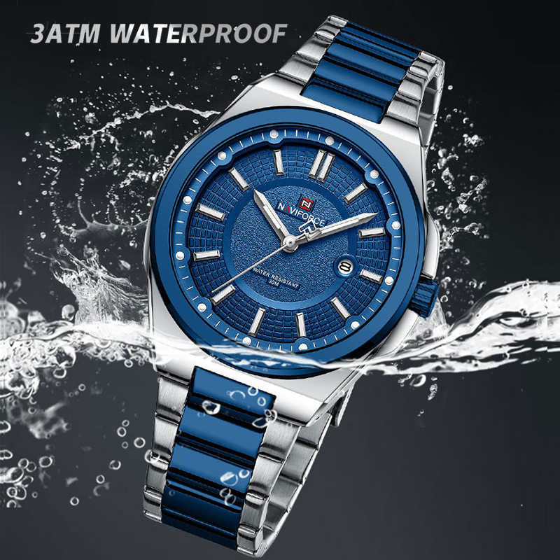 NAVIFORCE นาฬิกาควอทซ์ผู้ชายแฟ - Field Watch Military บทวิจารณ์และราคา