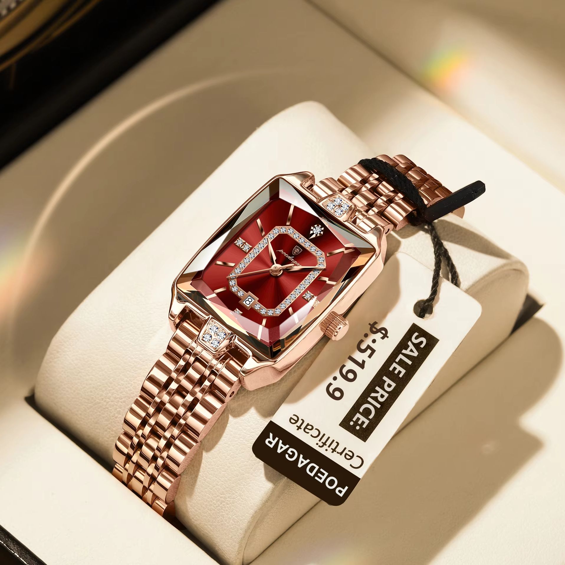 POEDAGAR แฟชั่นผู้หญิงนาฬิกาข้ - Luxury Watch Female บทวิจารณ์และราคา