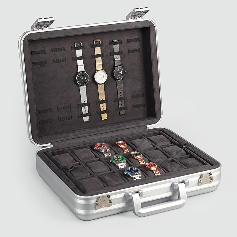 กล่องใส่นาฬิกาอลูมิเนียมสุดหรู - Luxury Watch Case Travel บทวิจารณ์และราคา