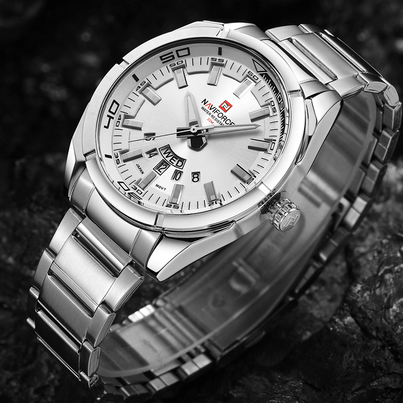 NAVIFORCE นาฬิกาข้อมือผู้ชายแบ - Field Watch Military บทวิจารณ์และราคา