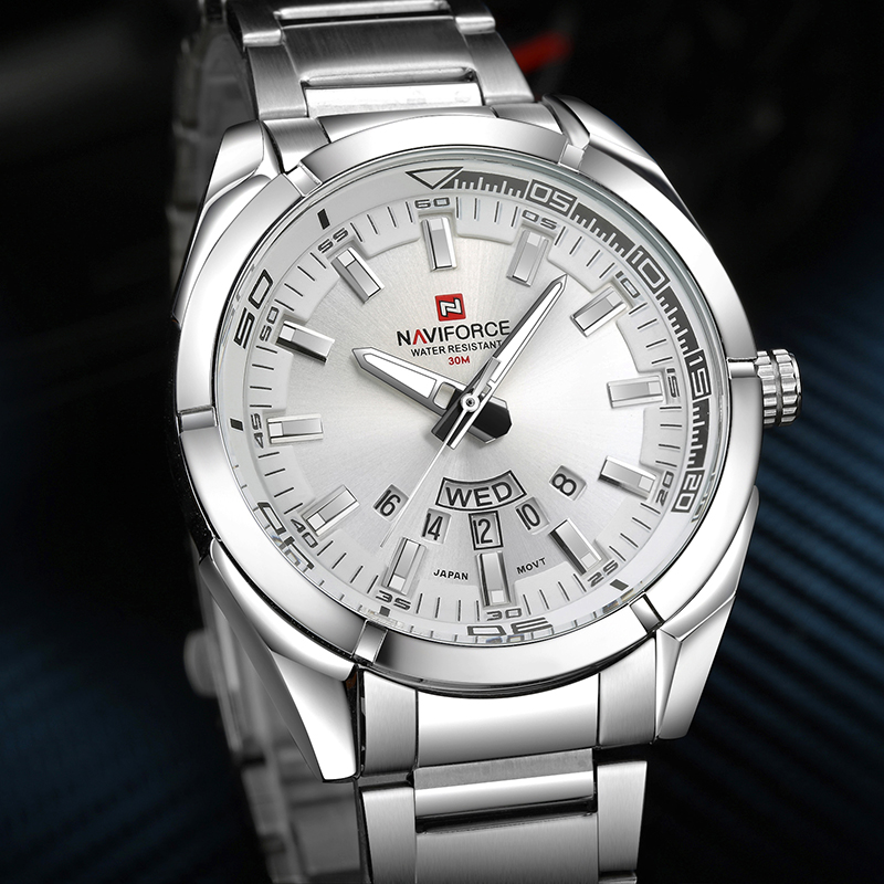 NAVIFORCE นาฬิกาข้อมือผู้ชายแบ - Field Watch Military บทวิจารณ์และราคา