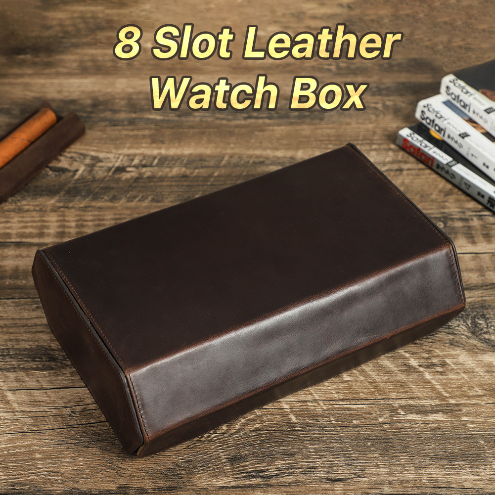 กล่องเก็บนาฬิกาหนังแท้สุดหรู 8 - Luxury Watch Case Travel บทวิจารณ์และราคา