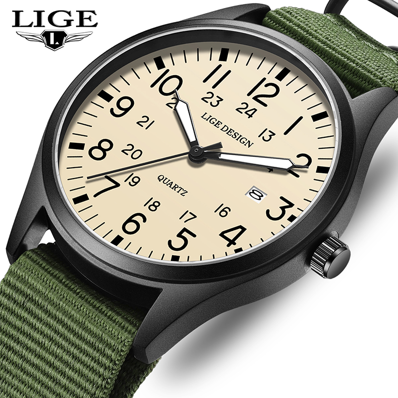 LIGE 2025 ใหม่นาฬิกาข้อมือควอต - Luxury Watch Green บทวิจารณ์และราคา
