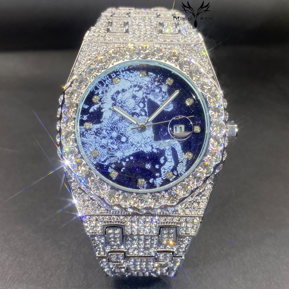 นาฬิกาควอตซ์ผู้ชายฮิปฮอป MISSF - Luxury Watch Iceberg บทวิจารณ์และราคา