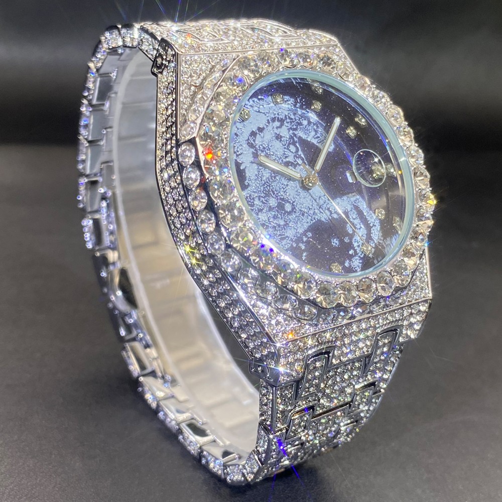 นาฬิกาควอตซ์ผู้ชายฮิปฮอป MISSF - Luxury Watch Iceberg บทวิจารณ์และราคา
