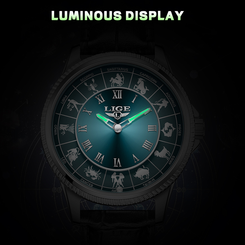 นาฬิกาข้อมือผู้ชาย LIGE Zodiac - Zodiac Luxury Watch บทวิจารณ์และราคา