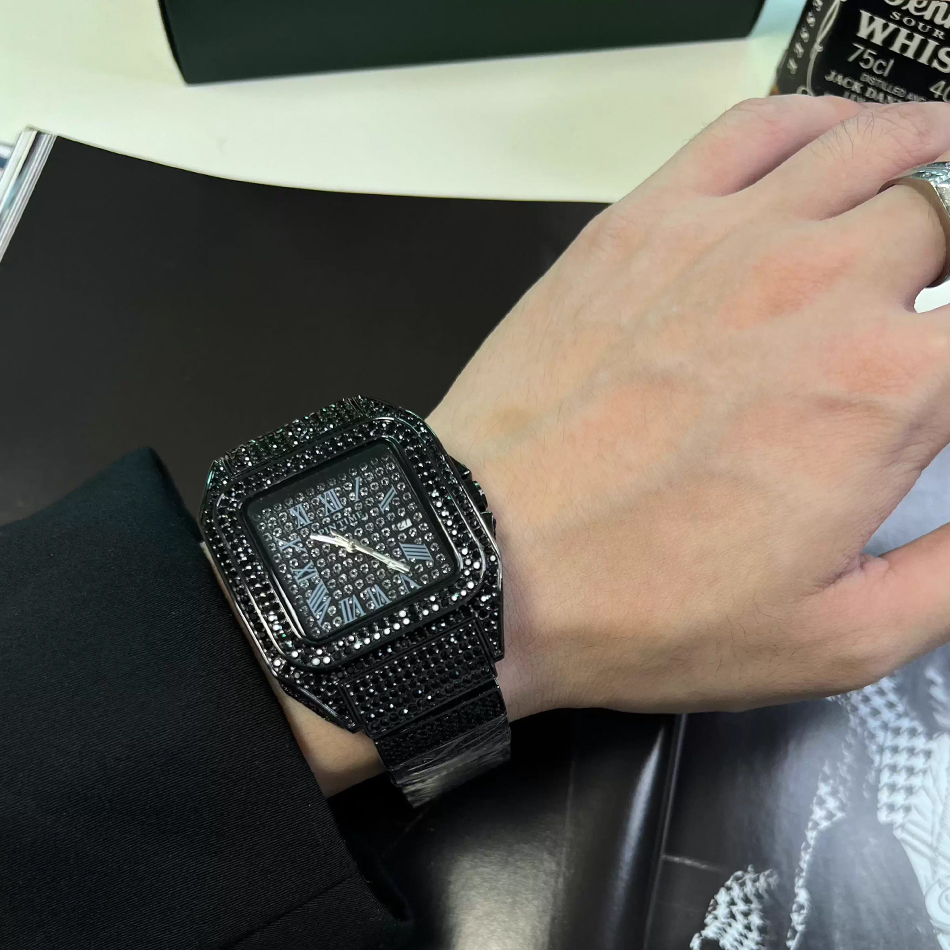 นาฬิกาข้อมือผู้ชายสีทองหรือสีด - Luxury Watch Iceberg บทวิจารณ์และราคา