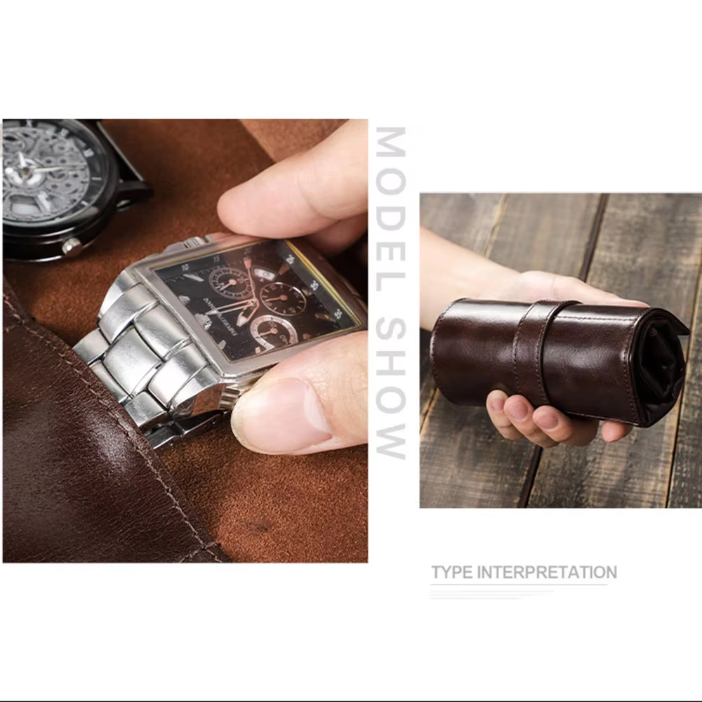 กล่องใส่นาฬิกาหนังวัวแท้ 100%  - Luxury Watch Case Travel บทวิจารณ์และราคา